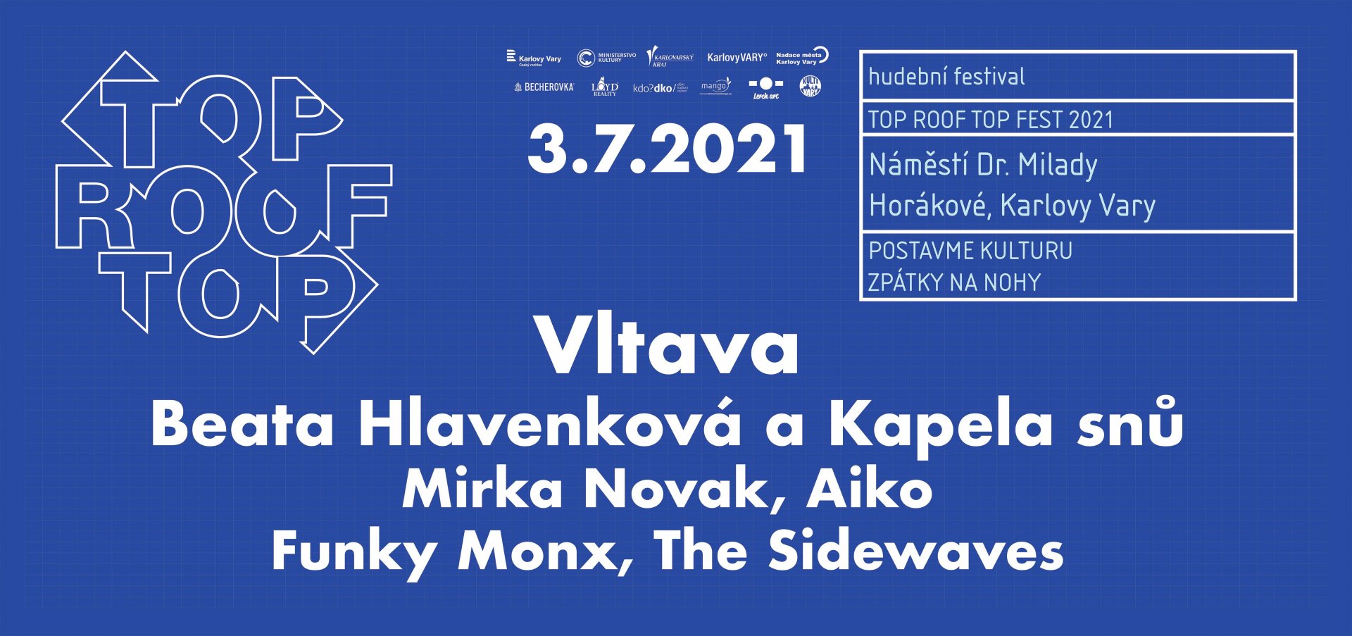 Top RoofTop festival zve do Karlových Varů na koncerty, výstavu i workshopy